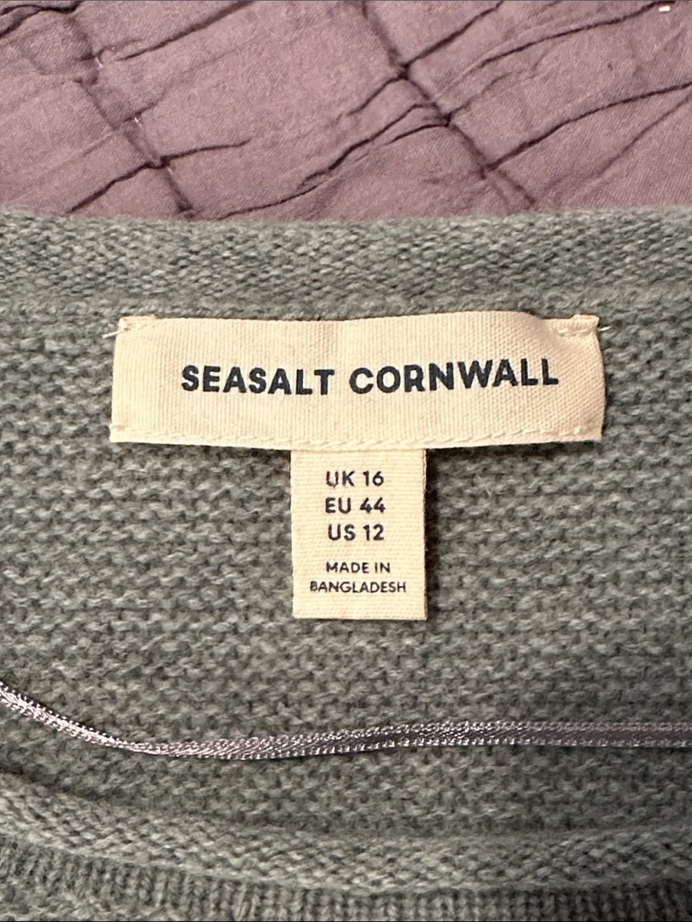 Seasalt Cornwall Fruity II Light Green Wool Blend Women’s Sweater size 12. - Picture 12 of 15